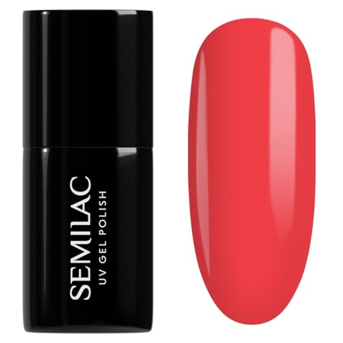 Semilac UV Nagellack Hybrid 442 Trick or Pink 7ml Kollektion Glow in the dark