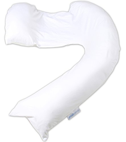 Dreamgeniiu00a0u0096u00a0Almohada para maternidad y lactancia almohada White Cotton Jersey