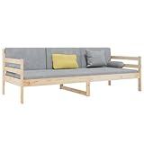 canape bois massif moderne 【Barres de lit sur 3 côtés :】 ce lit d'appoint présente des barres de lit sur le côté du lit, ce qui offre un sentiment de sécurité et ajoute une touche de style sophistiqué à votre intérieur.