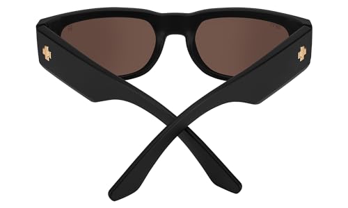 SPY Rectangular Genre Club Midnite Soft Matte Blk-Happy Brnz Gold Mirror, Multi, One Size4