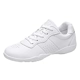 Damen Cheerleadingschuhe Mädchen Weiß Cheer Schuhe Tanzschuhe Turnschuhe Yoga Fitness Gymnastik Trainingschuhe Gr.28-44