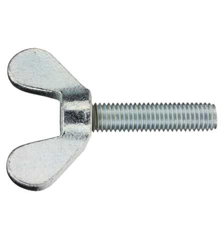 Reidl Flügelschrauben 6 x 10 mm DIN 316 Temperguss galv. verzinkt farblos 100 Stück