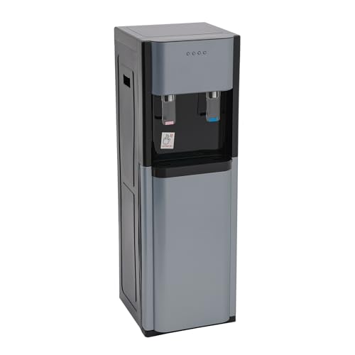 Bottom Loading Water Dispenser, Hot & Cold Standing Water Dispenser, Water Dispenser with Heating and Cooling Functions, for or Home, Office, Living Room, Etc (Dark Gray)