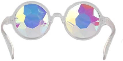 CAREONLINE Set of 2pcs Festivals Kaleidoscope Glasses Rainbow Prism Sunglasses Goggles
