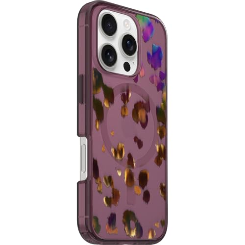 Image of OtterBox iPhone 16 Pro Symmetry Series Clear Case - Leopard Shift Pink - Ultra-Thin, Sleek iPhone Case, Colorful Animal Print iPhone Case