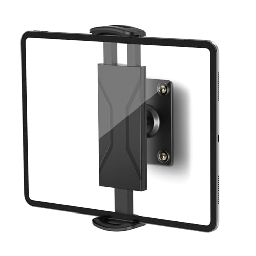 MoKo Universal Tablet Wandhalterung, 360° Drehbar iPad Wandhalterung für 4,7-14'' Tablet/eReader/Smartphone, iPad Halterung Wand aus Aluminium für iPad, iPhone, Galaxy Tab, Kindle Fire HD, Switch