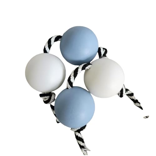 2 Pairs Kush Kash Shakers Kashaka Shakers Kush Kash Asalato Rhythmic Ball Kashaka Hand Musical Instrument for Men and Women (11-Frosted Blue&White)