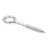 Prime-Line 9067941 Screw Eye, Lag Thread, 3/8 in X 4-1/2 in, Zinc Plated Steel, Pack of 10