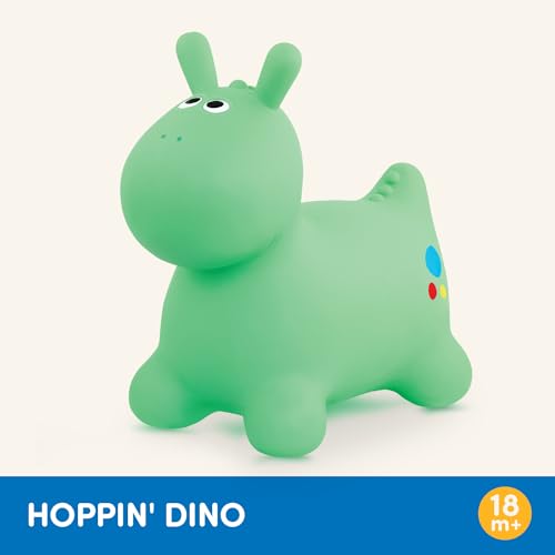 Battat – Inflatable Bouncer – Air Pump Included – Bouncy Animal – Soft & Safe – 18+ Months – Hoppin' Dino - Thumbnail 6