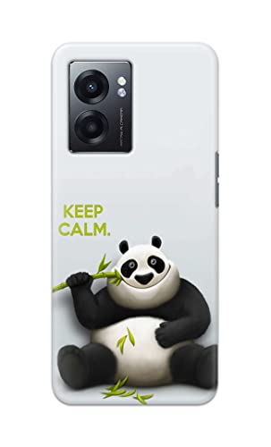 Image of PRINTFIDAA� Printed Hard Back Cover Case for Realme Narzo 50 5G Back Cover (Cartoon Panda) -2808