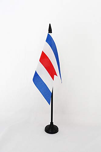 AZ FLAGAllied-occupied Germany 1945-1949 Table Flag 4'' x 6'' - German Reich occupation Desk Flag 15 x 10 cm - Black plastic stick and base