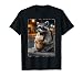 Cool Raccoon Drinking Iced Coffee At Night Funny Streetwear T-Shirt
