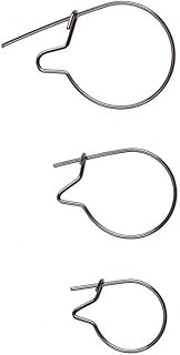 100-Piece S/M/L High-Carbon Steel Carp Fishing Maggot Clips – Carp Chod Rig Bait Ring Hooks Bait Needles Boilie Pins & Live/Bait Lures Hooks The First Choice for Fishing