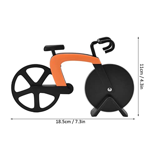 Pizza Cutting Tool, Pizza Roller, Bicycle Pizza Cutter Wheel Stainless Steel Bike Shape Pizza Knife Kitchen Pizza Cutting Tool(Orange) #TOP5