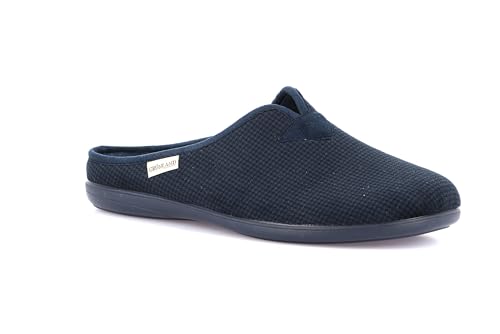 Pantuflas GRÜNLAND GAFO CI3046 de paño gris con suela anatómica de hombre