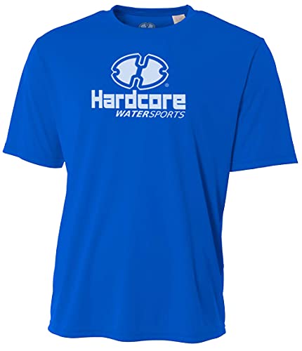 Image of Hardcore Water Sports Mens Rash Guard Surf Swimwear Swim Shirt SPF Sun Protection Loose Fit Fitting