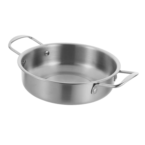 VALICLUD Olla Inoxidable con Doble Mango para Cocinar Ramen y para Cocina Casa y Restaurantes