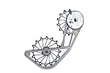 SwishTi Titanium Road Cyclocross Gravel Bicycle Bike Rear Derailleur Oversized Pulley Wheel System Cage OSPW for Sram Red/Force eTap AXS 12 Speed use (Black)