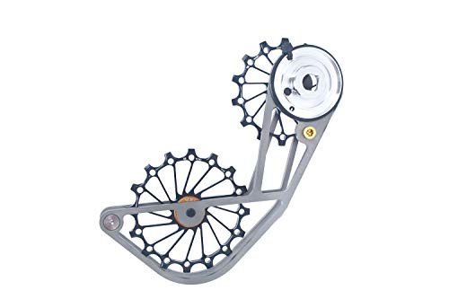 Swishti Titanium Road Cyclocross Gravel Bicycle Bike Rear Derailleur Oversized Pulley Wheel System Cage Ospw For Sram Red/Force Etap Axs 12 Speed Use (Black) #TOP23
