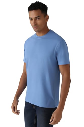 Image of Peter England Men's Cotton Regular Fit Crew Round Neck Tshirt