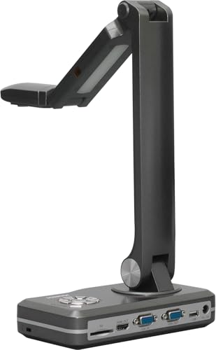 JOURIST DC990 Dokumentenkamera und Visualizer, Live-Projektion auf Touchscreen oder Projektor, Ultra-HD-Auflösung 13 Megapixel, Vorlagen bis A3. Mit und ohne Computer verwendbar.