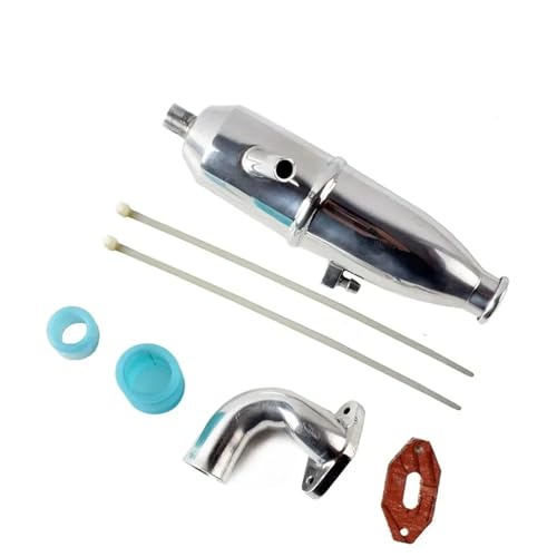 Tuyau d'échappement HSP 102009 en alliage d'aluminium durable pour camion RC 1:10