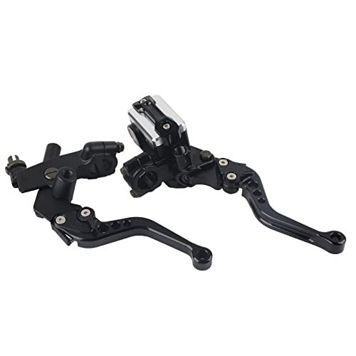 Palancas de cilindro maestro 1 par de palancas de depósito de cilindro maestro de embrague de freno de motocicleta universal de 7/8 "(22 mm)