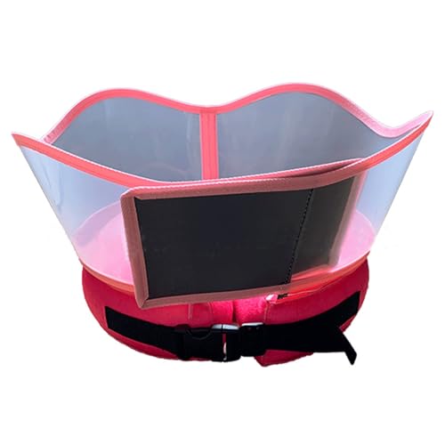 Image of Inflatable Dog Cone Collar for Large Medium Small Dogs to Stop Licking, Soft Dog Cone Alternative Donut Collar After Surgery (Pink, L)