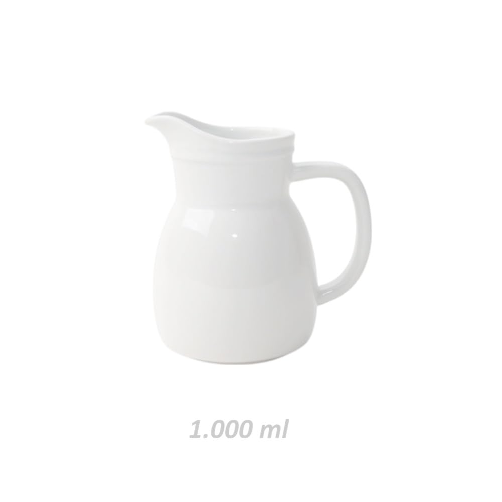 Holst Porzellan AUB 100 Gießer/Krug 1,0 l "Auberge", weiß, 10 x 10 x 18 cm