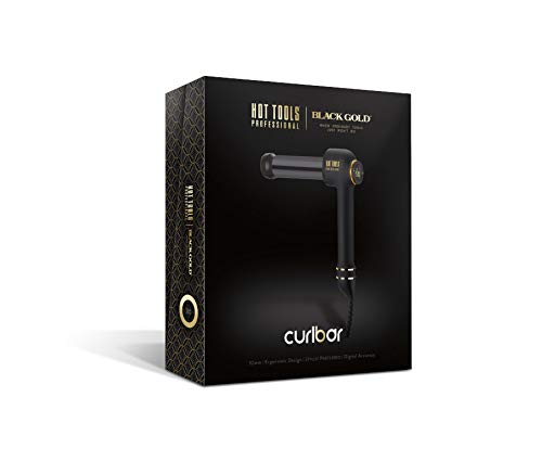 Hot Tools - Barra curvada (32 mm, edición limitada), color negro y dorado