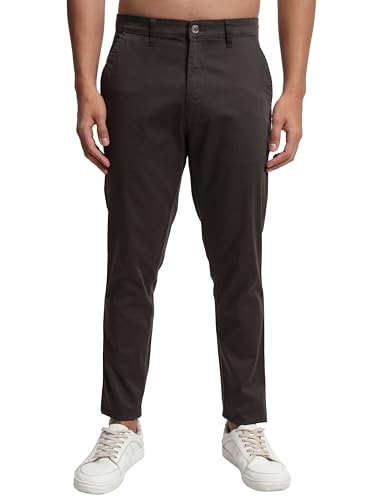 Image of Highlander Men's Slim Fit Formal Trousers | Ankle Length |Smart Trousers for Men | Chino Trousers for Men|Elegant Design | Comfortable Fabric for Daily Work & Formal Occasions