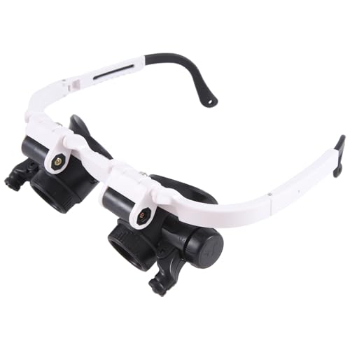 arlote 9892H-1 Spectacle Magnifier Multifunctional Headband Magnifying Glasses with Light with 8X 15X 23X Lens