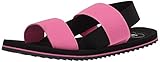 Farbe: Rosa/Schwarz Rocket Dog Flache Damensandalen mit elastischem Riemen, pink/schwarz, 40 EU