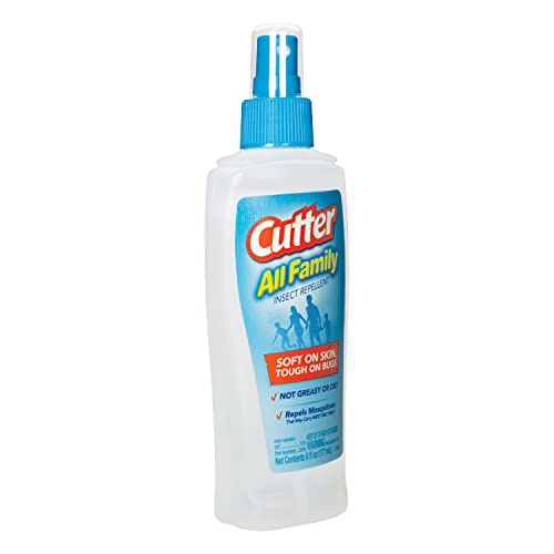 Cutter 51070 Family Insect Repellent (Pump Spray) (HG-51070) (6 fl oz), Pack of 1, Clear