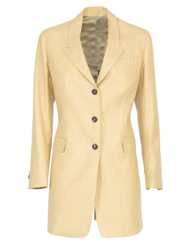 Blazer long pour femme veste de costume casual chic boutonnée