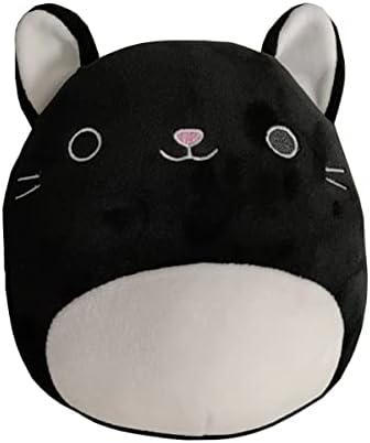 LuvMeMo 8 Inch Black Cat Plush Cute Stuffed Animals Black Cat Plush Pillow Gift for Kids
