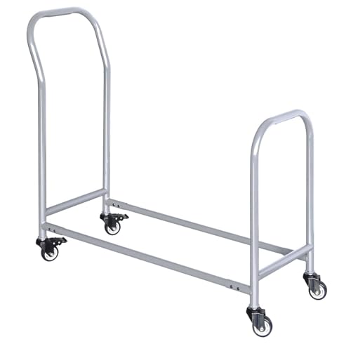 Rollendes Reifenregal mit Mehreren Etagen, Metall-Reifenlager- und Transportanhänger, mobiler Reifenlagerregalwagen mit 4 Rädern, robuster Reifenhalter für Garagenlager