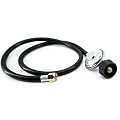 Rixordd 3 Feet Low Pressure Propane Regulator and Hose – QCC1 Tank Adapter for Gas Grill, Heater & Fire Pit Table – Universal LP Gas Hose with 3/8" Female Flare Fitting, Durable Replacement Accessory