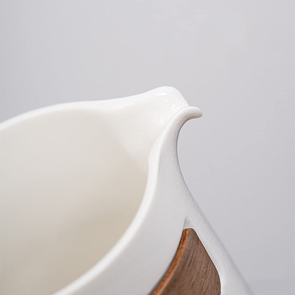 Set da tè giapponese da viaggio con borsa/custodia, teiera in ceramica con infusore e tre tazze da tè Gongfu/Kungfu, manico in legno giapponese, borsa da viaggio portatile (bianco)