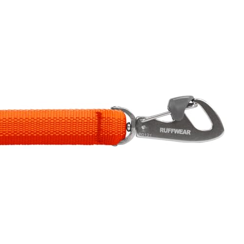 Ruffwear, Front Range Hundeleine, 1,5 m Lange Leine mit gepolstertem Griff für den täglichen Spaziergang, Blaze Orange
