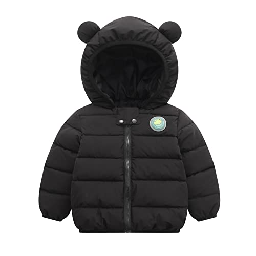Boys Girls Winter Hooded Puffer Jacket Cute Warm Zipper Coat Kid Lightweight Quilted Puffy Outerwear 2025 Trendy Fall Clothes