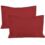 BEDSUM 100% Brushed Microfiber Standard Pillow Shams Set of 2, Super Soft and Cozy, Wrinkle, Fade, S