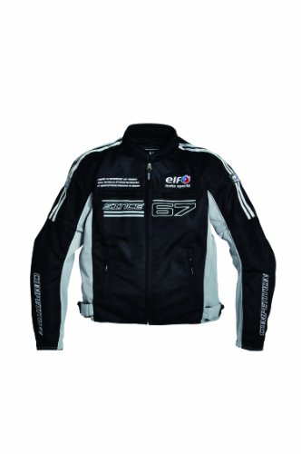 Amazon | [エルフ] メッシュブルゾン BLACK/WHITE L EL-4227LTD