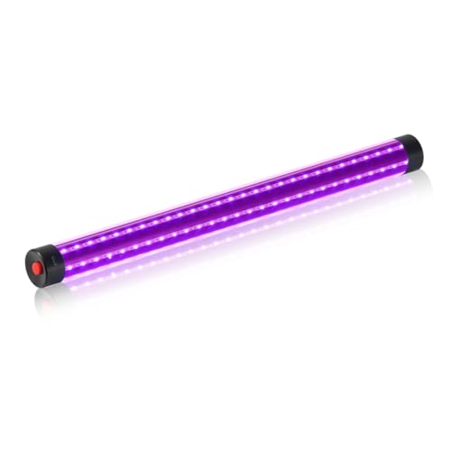 Rechargeable LED Black Light Bar, Cordless 395nm Battery Operated UV Blacklight for Body Paint, Tapestries, Posters, Neon Parties, Halloween (1, 50cm-24w)