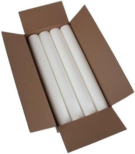 Miniatura 4 de 12rollos de papel crepé de mesa de examen médico de 21 pulgadas x 125 pies, color blanco, protección de barrera grande, sin látex