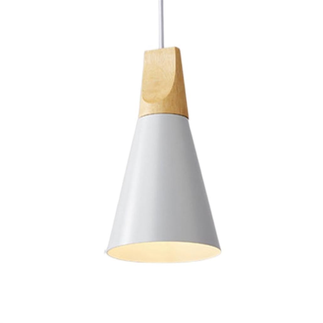 Modern Black Metal Cone Pendant Light Fixture for Entryway Nordic Style Hanging Lamp with E26 Base Perfect for Kitchen Island Dining Room Loft and Bar
