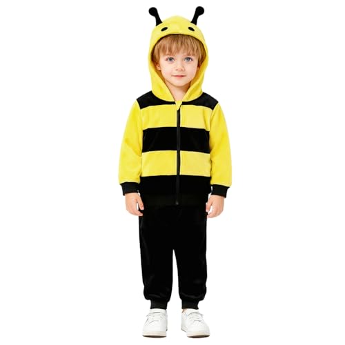 Miyanuby Toddler Baby Girls Boys Fuzzy Warm Outfit Set Halloween Costumes Fall Winter Pants Clothes Dress Up Animal Costumes