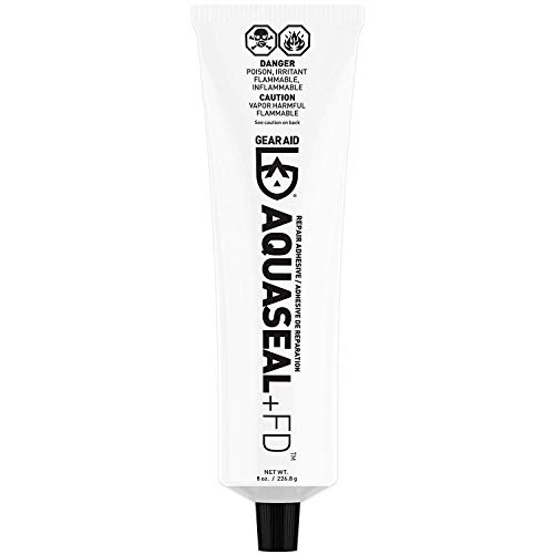 Image of GEAR AID Aquaseal FD Flexible Durable Repair Adhesive for Fixing Tears and Holes in Waders, Wetsuits, PVC Inflatables, Vinyl and Outdoor Gear, Dries Clear, 8 oz