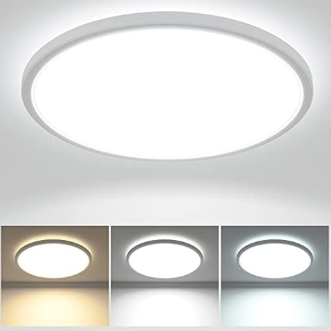 zemty 28W LED Ceiling Light with 3 Colours Cover