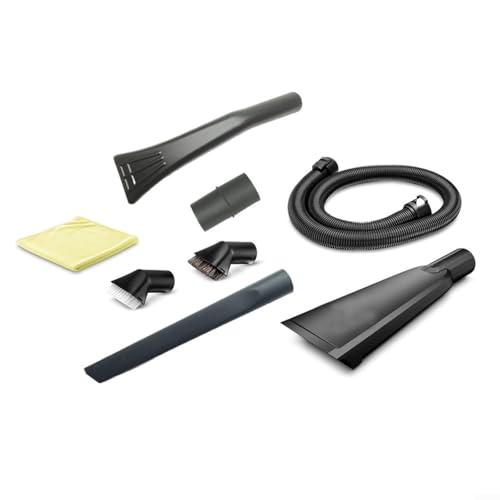Image of Gettimore Interior Cleaning Kit for Karcher Vacuum 7-8 Piece Set with Brushes and Car Nozzle for Hard-to-Reach Areas(8-piece set)